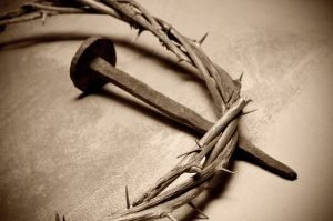 closeup of a representation of the Jesus Christ crown of thorns