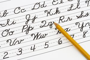 Learning Cursive Writing