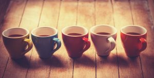 Group Of A Coffee Cups.