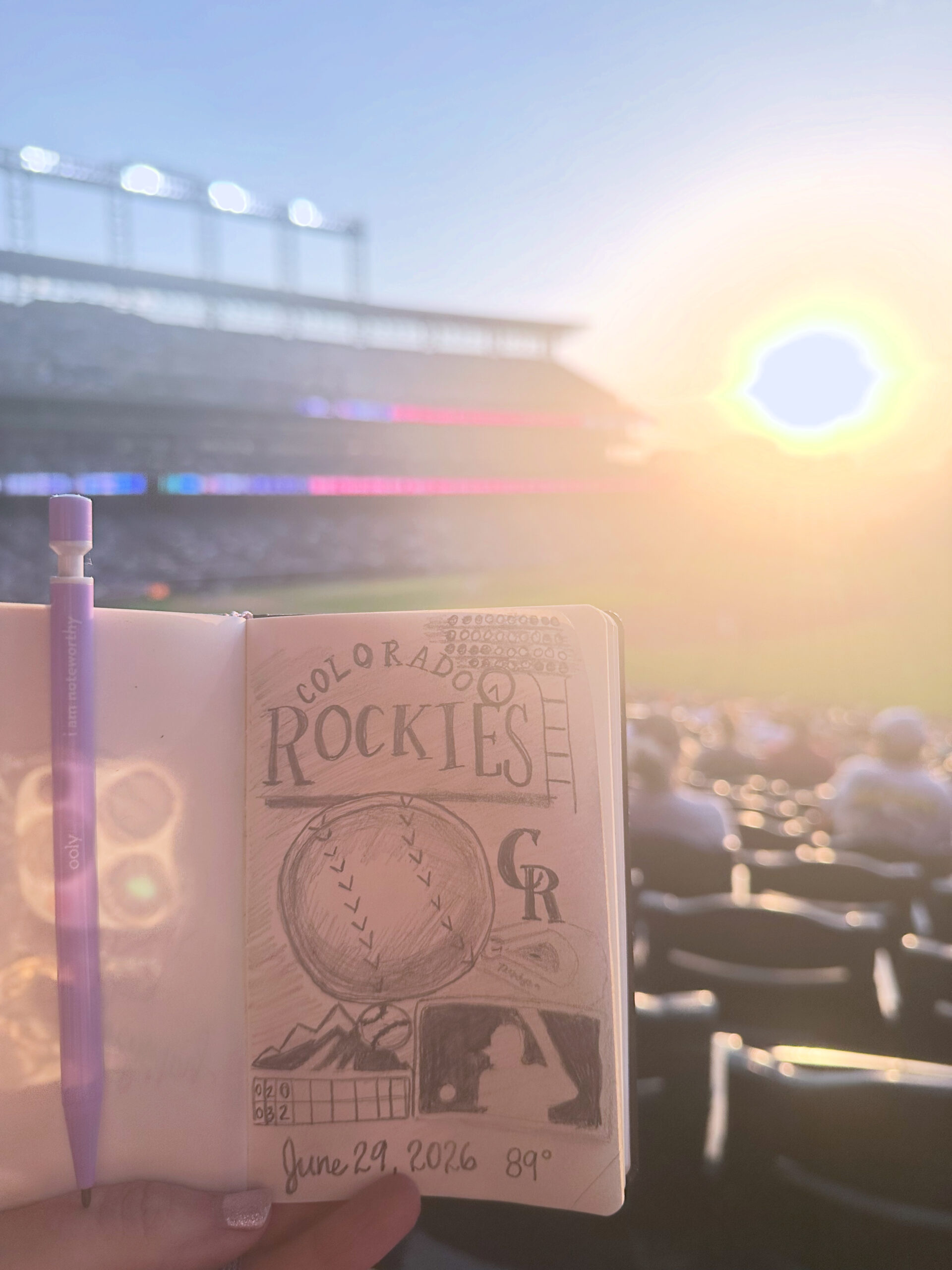 Artist Goes to a Baseball Game